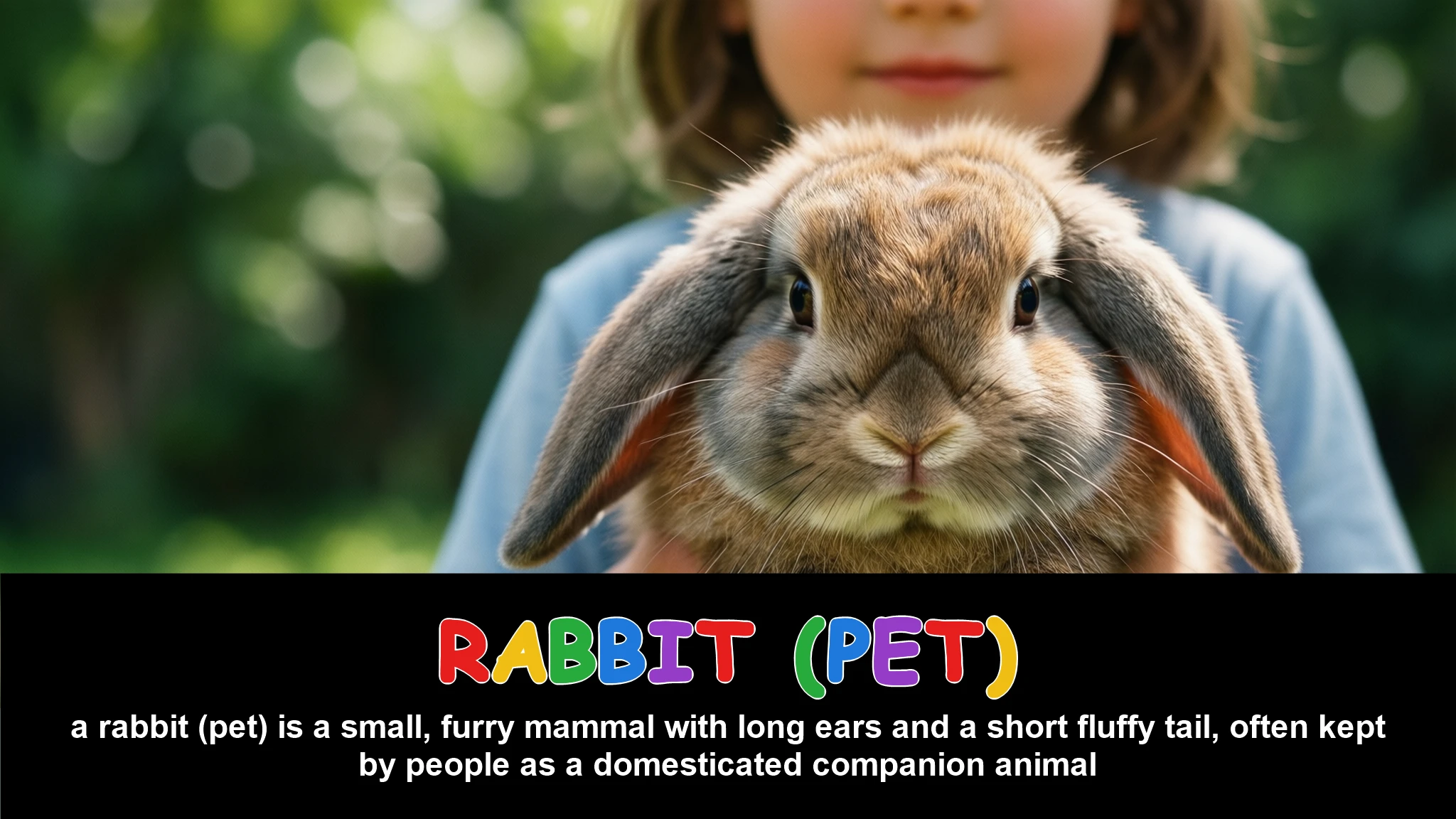 English Illustration for rabbit (pet)